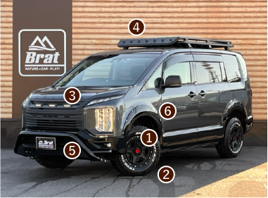 デリカ D:5 カスタム車両