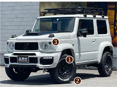 ジムニーシエラ カスタム車両