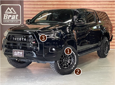 ハイラックス カスタム車両