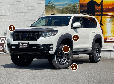 プラド カスタム車両